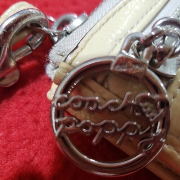 COACH POPPY Limited Edition Gold Wristlet Wallet Clutch Mini Bag purse tote - Picture 3 of 6